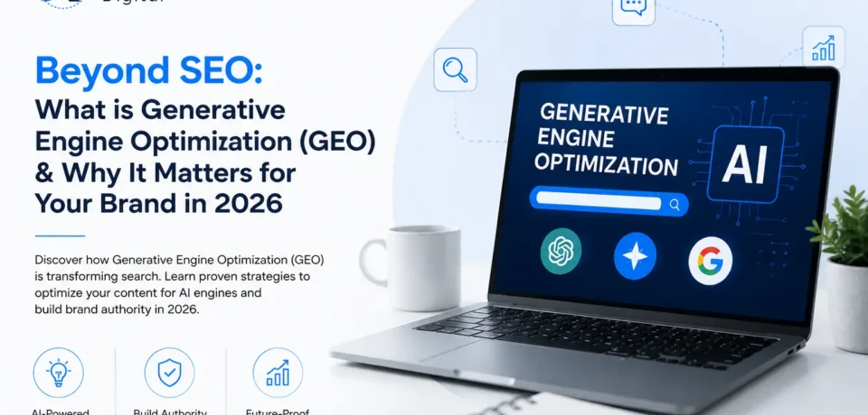 Beyond SEO: What is Generative Engine Optimization (GEO) & Why It Matters for Your Brand in 2026 Beyond SEO: What is Generative Engine Optimization (GEO) & Why It Matters for Your Brand in 2026