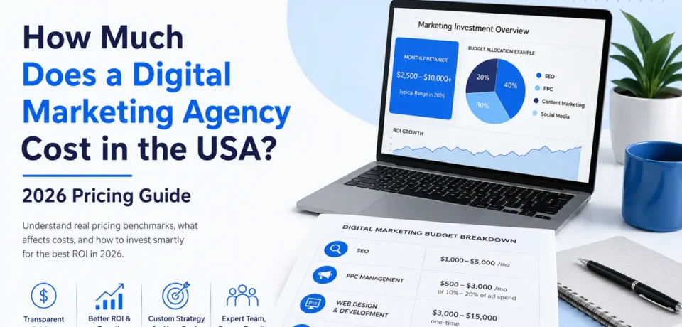 digital marketing agency cost USA pricing breakdown 2026