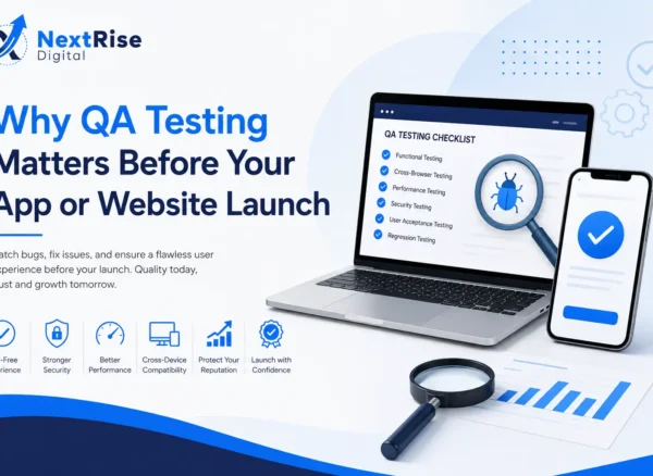 QA testing services for website and app launch QA testing services for website and app launch