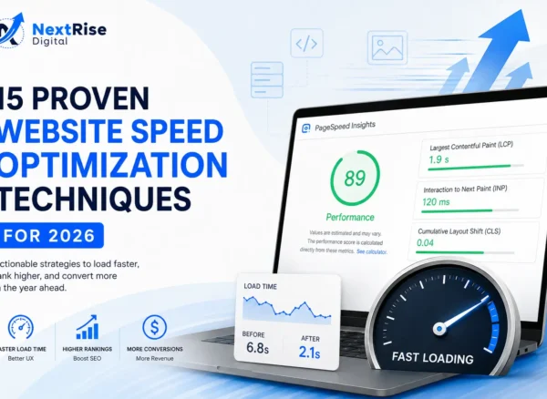 Website speed optimization techniques for 2026 showing faster load times, improved Core Web Vitals, higher rankings, and conversions Website speed optimization techniques for 2026 showing faster load times, improved Core Web Vitals, higher rankings, and conversions